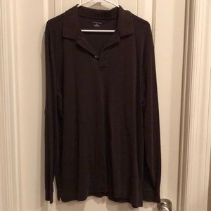 Brown casual polo